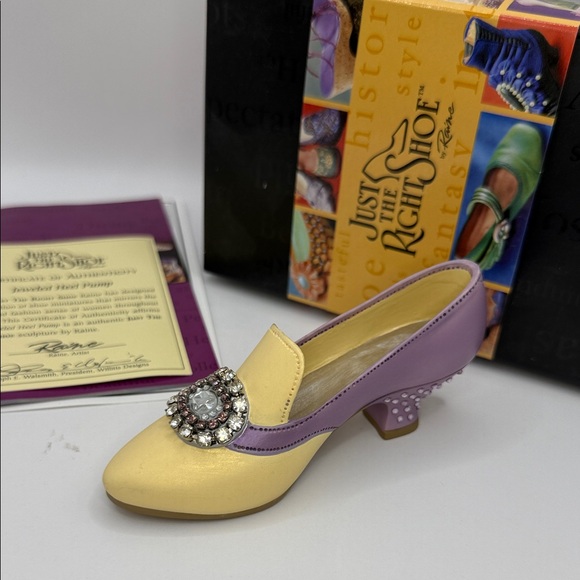 Just The Right Shoe by Raine “Jeweled Heel Pump” Item 25011 - Picture 1 of 11